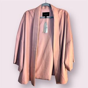 🎁Banana Republic Factory Solid Kimono Savannah Clay pink 3/4 sleeve Sz XL NWT